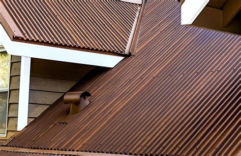 rusted corrugated metal roofing panels